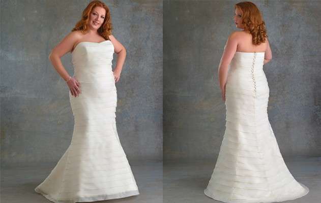 Abito da sposa curvy modello a sirena