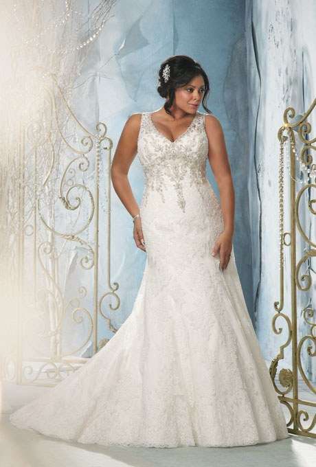 Abito da sposa in pizzo Mori Lee