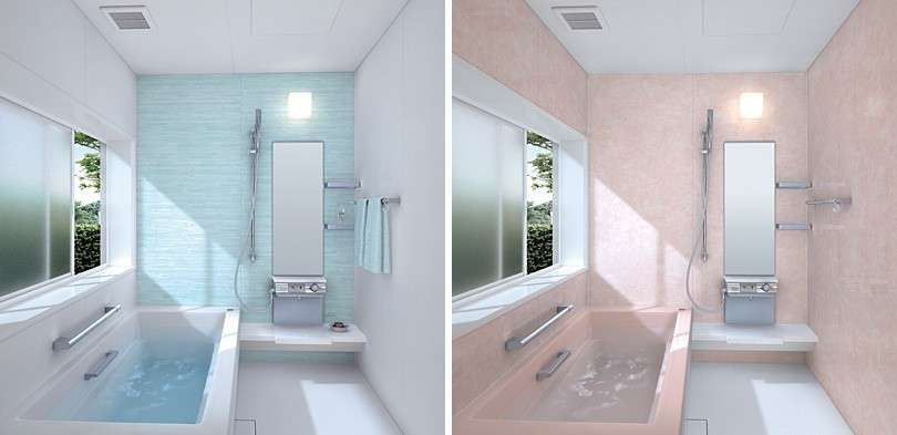 Bagno azzurro o rosa