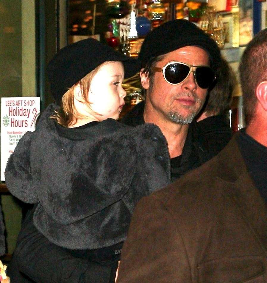 Brad Pitt con il figlio Knox