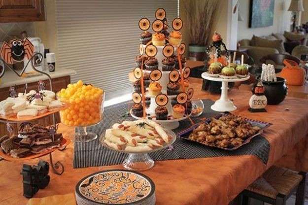 Buffet per la festa di Halloween