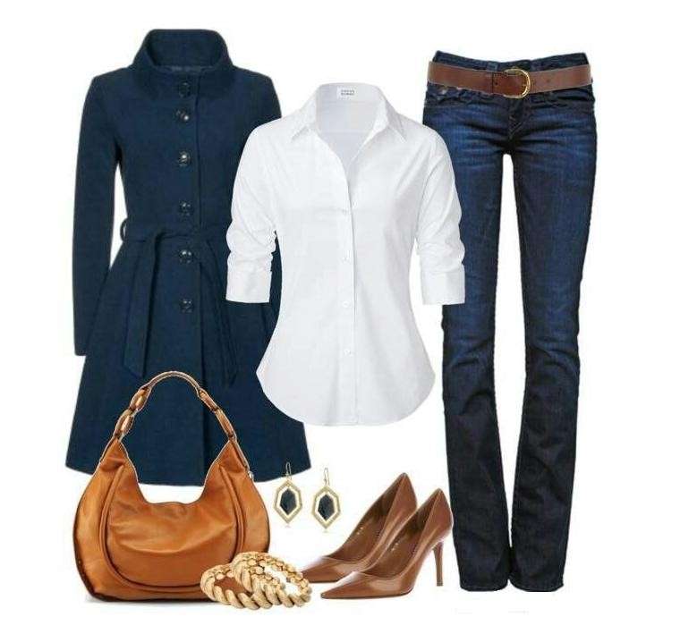 Coat dress e jeans