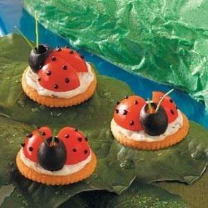 Coccinelle con i pomodorini