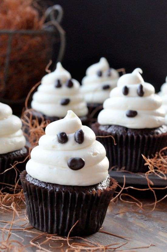 Cupcake fantasma di panna