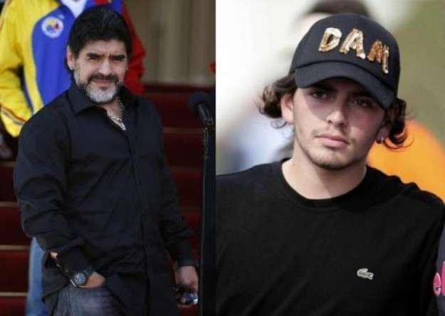 Diego Armando Maradona e il figlio illegittimo
