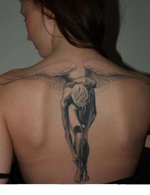 Fallen angel tattoo