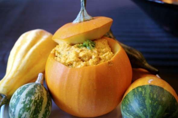 Focacce e crema di zucca