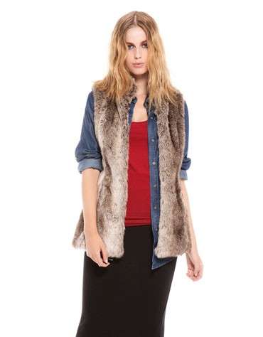 Gilet Bershka in ecopelliccia