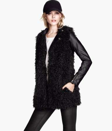 Gilet in ecopelliccia H&M nero