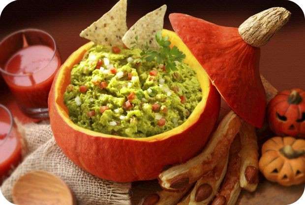 Guacamole nella zucca