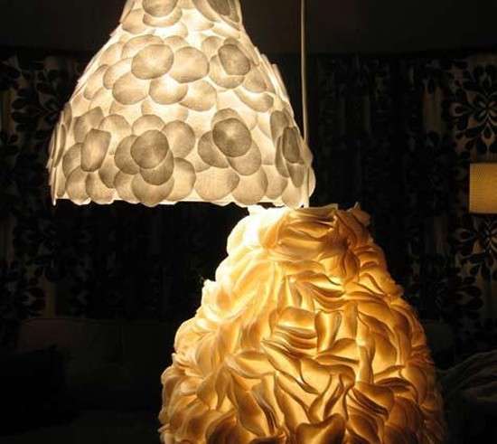 Lampadario di stoffa