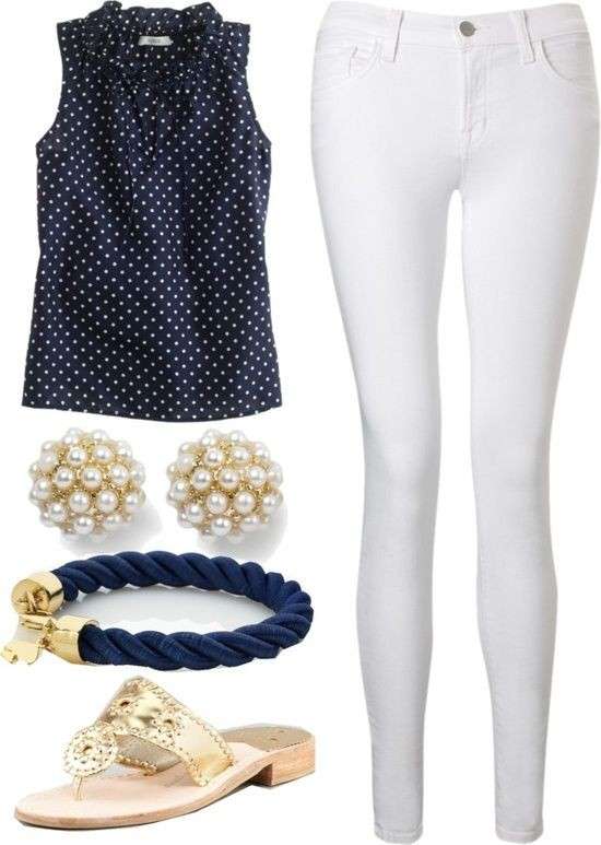 Look blu e bianco