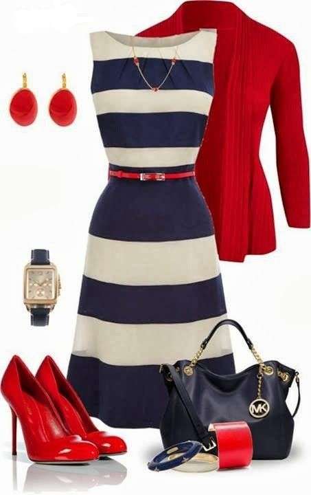 Look bon ton in stile navy