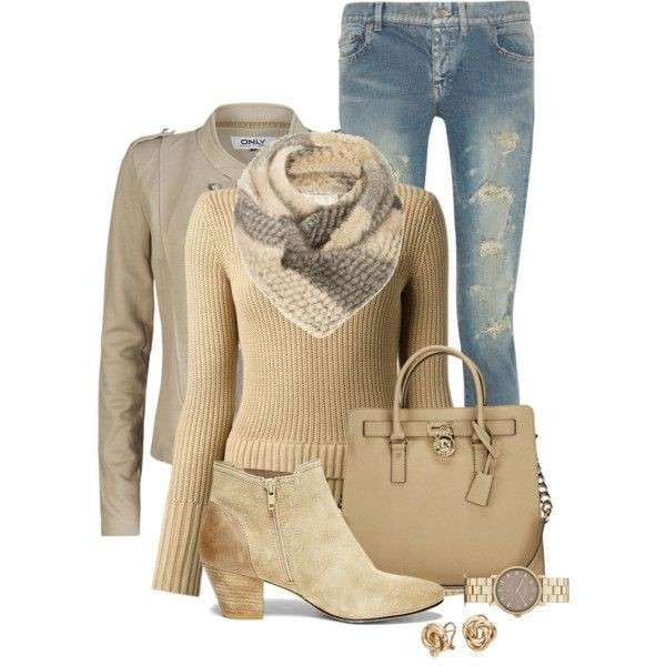 Look con capi beige