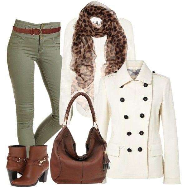 Look in beige e verde bottiglia