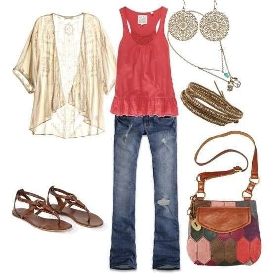 Look in stile hippie