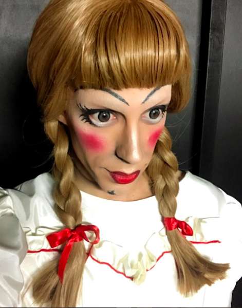 Make up di Halloween da Annabelle