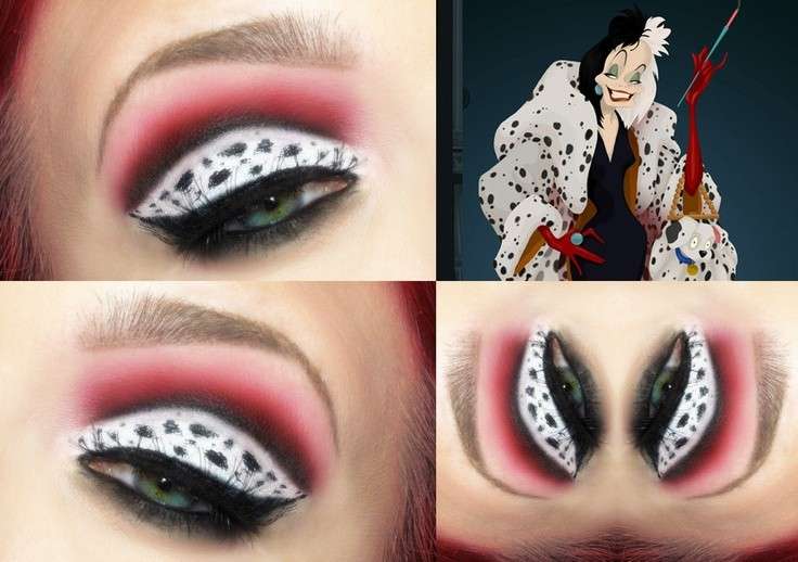 Make up occhi ispirato a Crudelia Demon