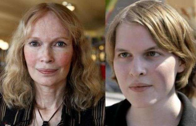 Mia Farrow e il figlio