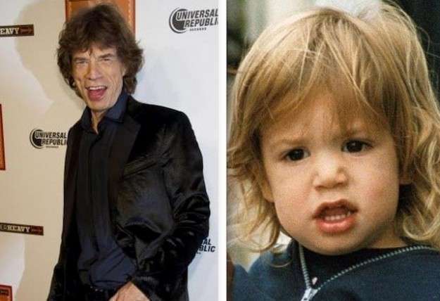 Mick Jagger e il figlio Lucas