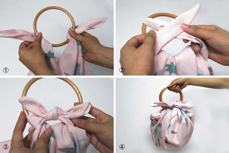 Mini borsa cpon il foulard