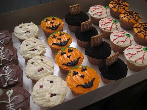 Muffin e i colori di halloween