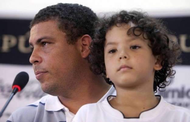 Ronaldo con il figlio Alex
