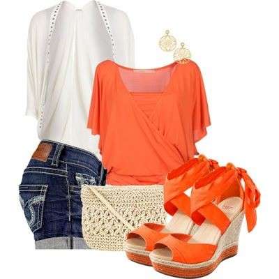 Shorts e accessori arancioni