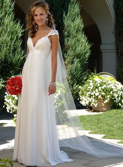 Sposa con vestito a veli