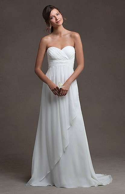 Sposa stile impero in chiffon