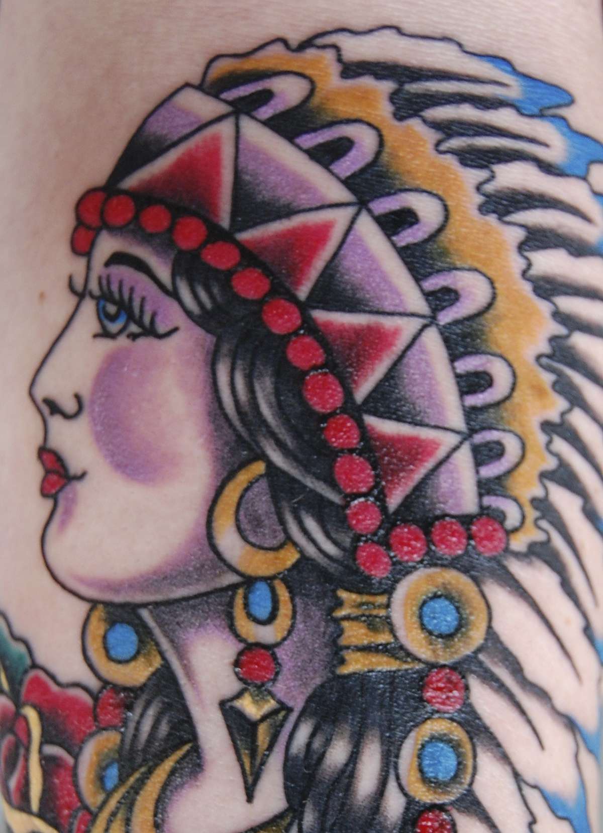 Tattoo old school: la nativa americana