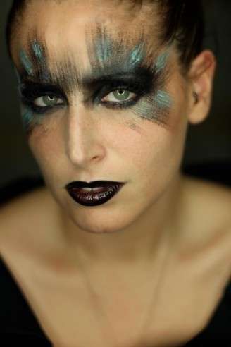 Trucco Clio make up con occhi celesti