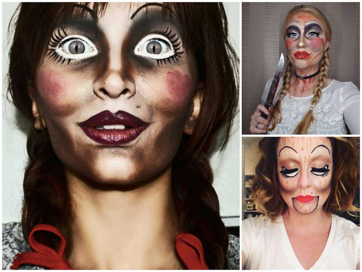 Trucco di Halloween da bambola assassina