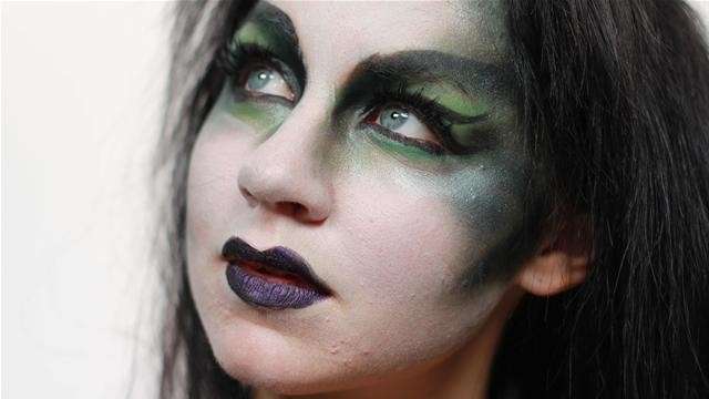 Trucco Halloween: make up verde
