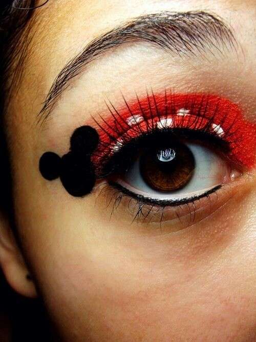 Trucco occhi ispirato a Minnie