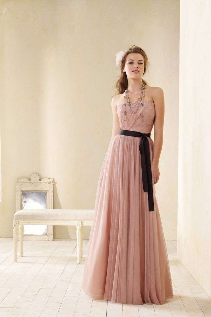 Vestito lungo in chiffon per il matrimonio