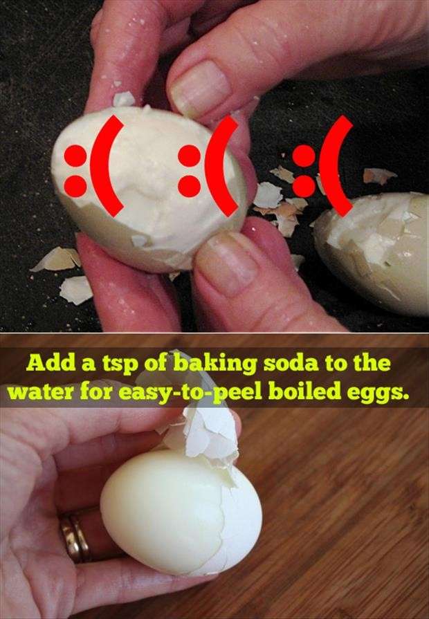 Bicarbonato per sbucciare le uova