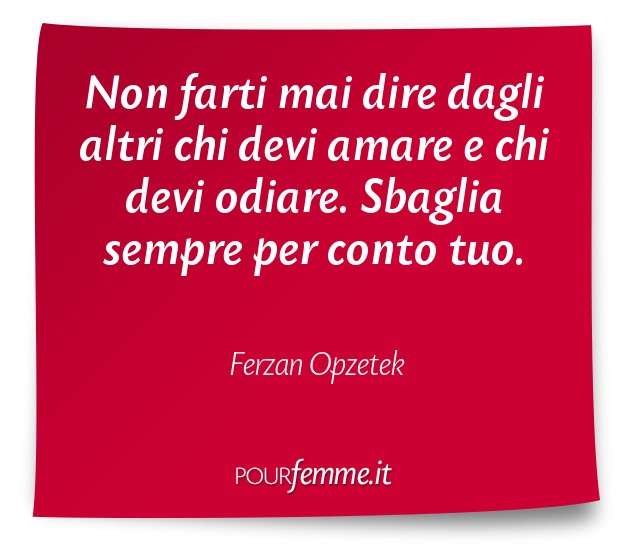 Celebre frase di Ferzan Opzetek