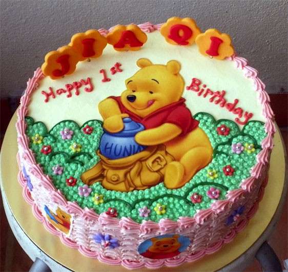 Doppia panna per la torta di Winnie The Pooh