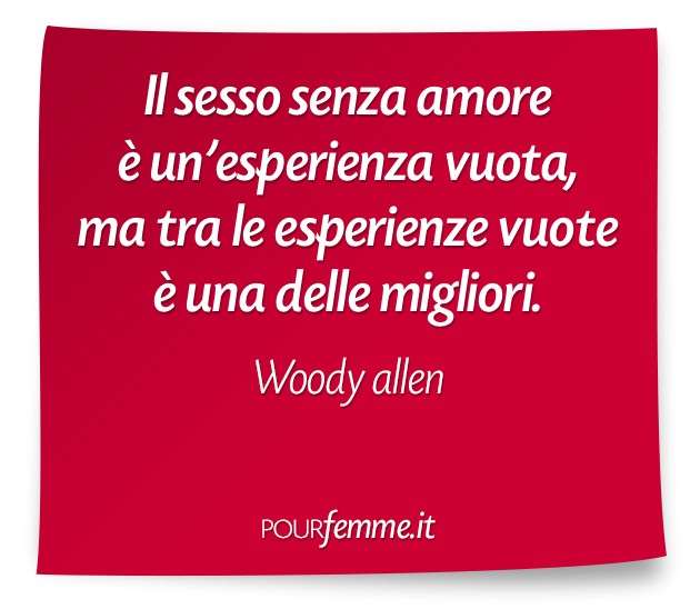 Frase di Woody Allen sull'amore