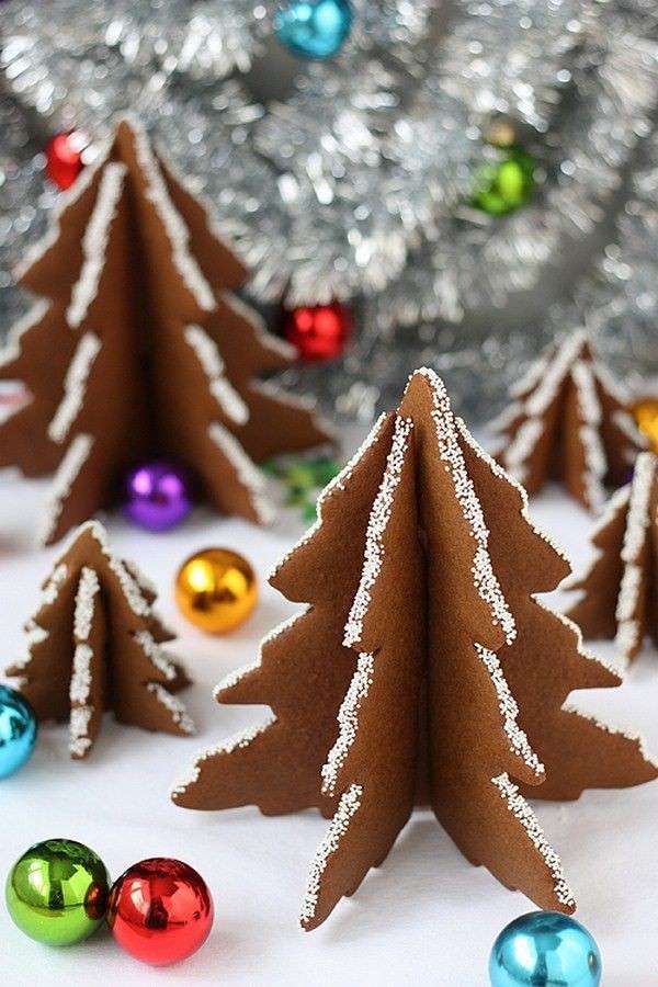 Gli alberi di Natale al pan di zenzero