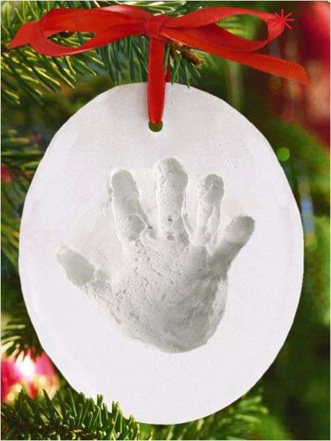 Impronta della mano per Natale