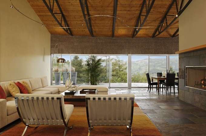 Living moderno in montagna
