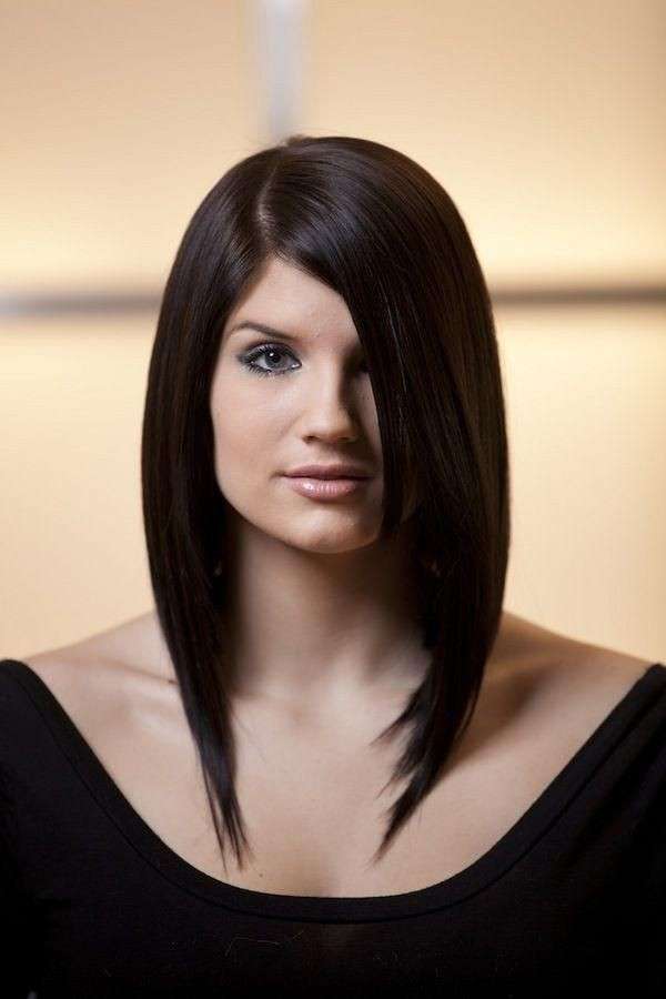 Long bob hairstyle lungo davanti