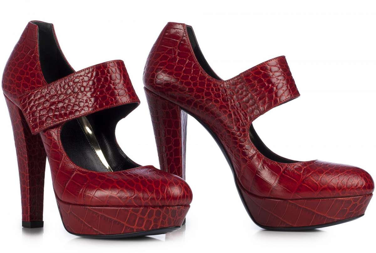 Mary jane croco rosse Loriblu