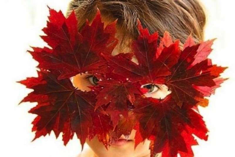 Maschera autunnale per bambini