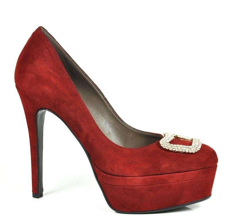 Pumps platform rosse Albano