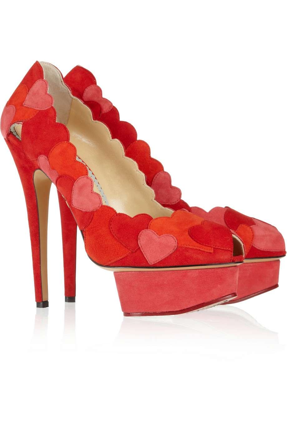 Pumps rosse Charlotte Olympia