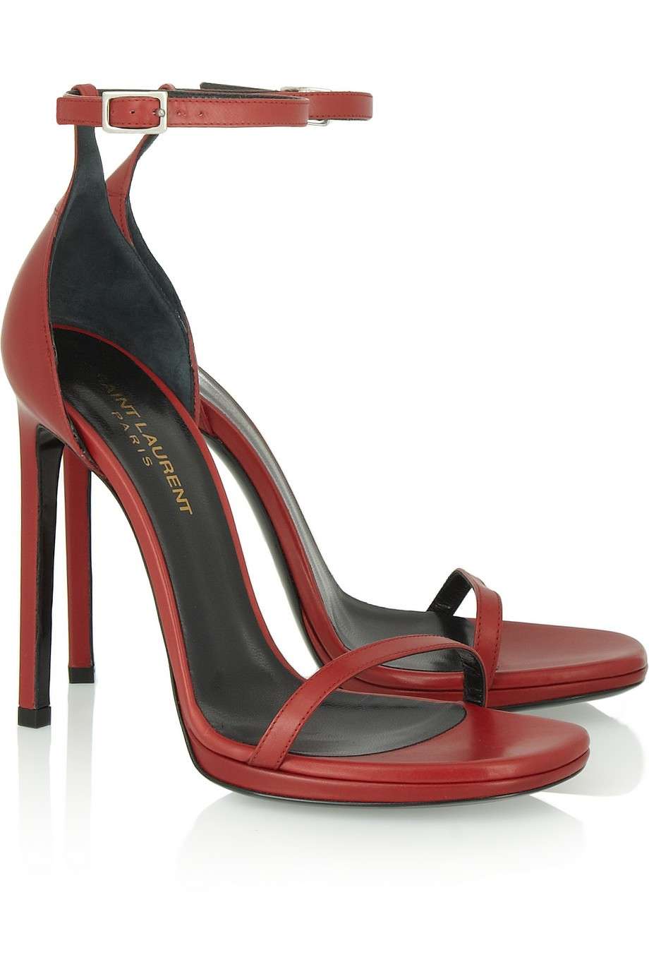 Sandali rossi Saint Laurent