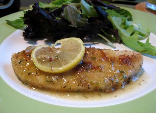 Scaloppine di pollo con farina di riso